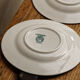 Set of cups and saucers, Sarreguemines porcelain, decoration "laurels"