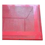 Perforated metal coffee table from the 1950s