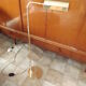 Modernist brass floor lamp deknudt 1970 vintage