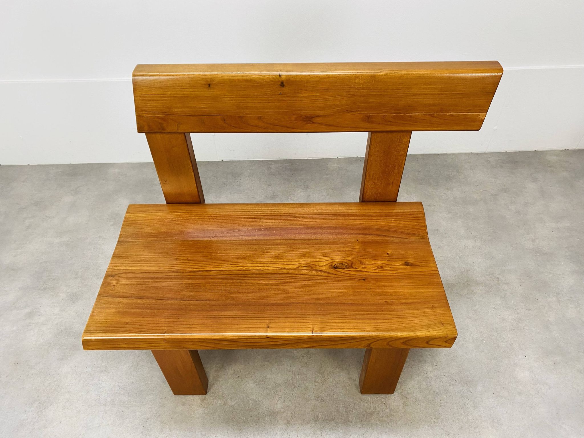 Banc d’angle Pierre Chapo S35 en orme