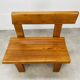 Banc d’angle Pierre Chapo S35 en orme
