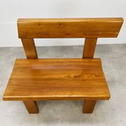 Banc d’angle Pierre Chapo S35 en orme