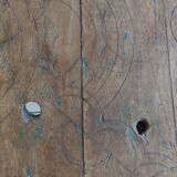 Table basse ancienne porte marocaine
