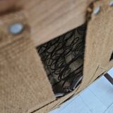 1960s, Danish armchair by Alfred Christensen, red furniture wool fabric.