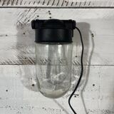 Glass and Bakelite wall light