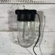 Glass and Bakelite wall light