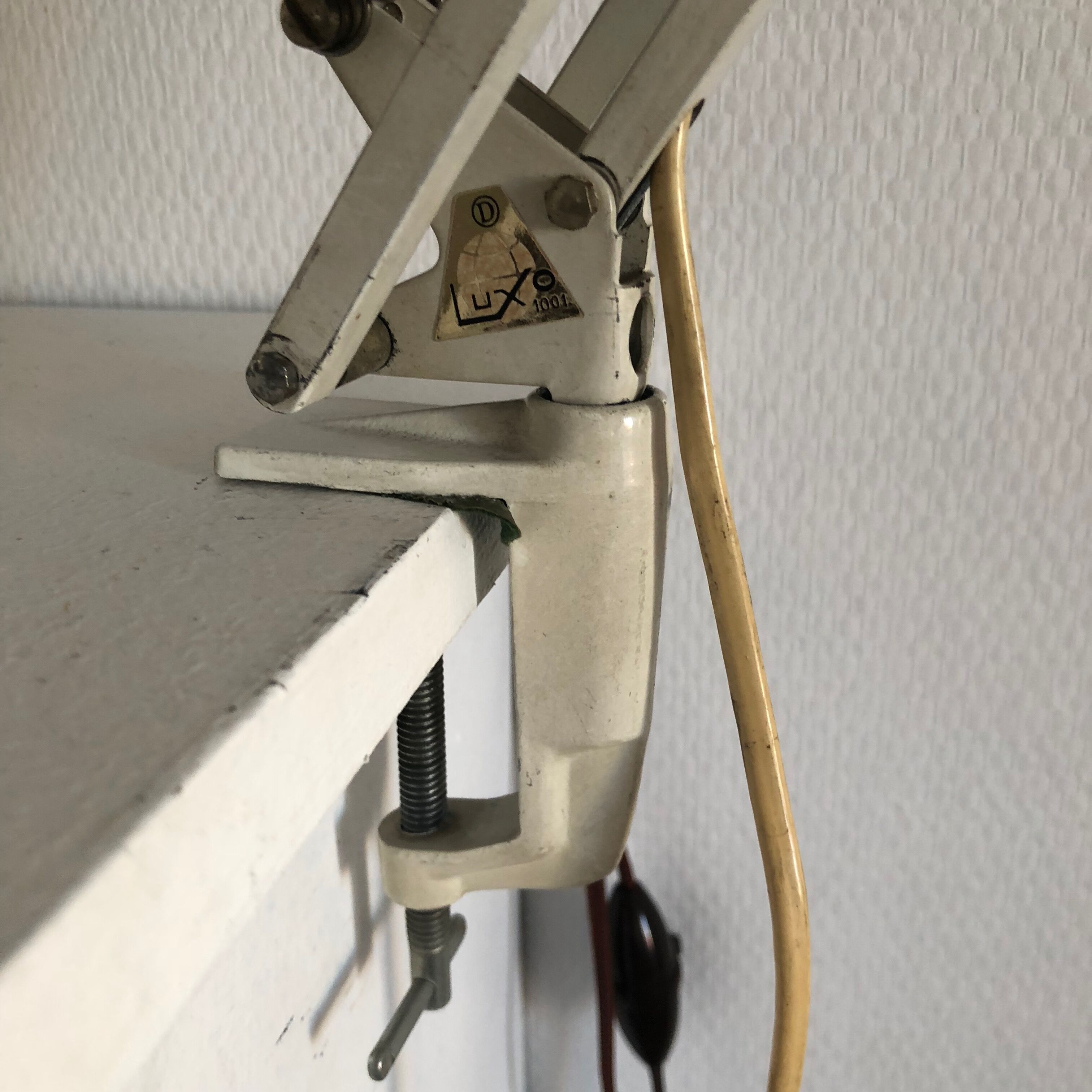 Luxo l4 white vintage architect lamp 1960