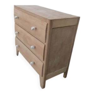 Commode en bois naturel