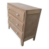 Natural wood chest of drawers