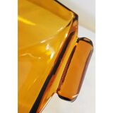 Amber glass trinket bowl