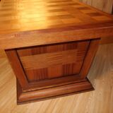 Art deco dining room table with chequered pattern