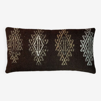 Housse de coussin kilim turc vintage, 30 x 60 cm