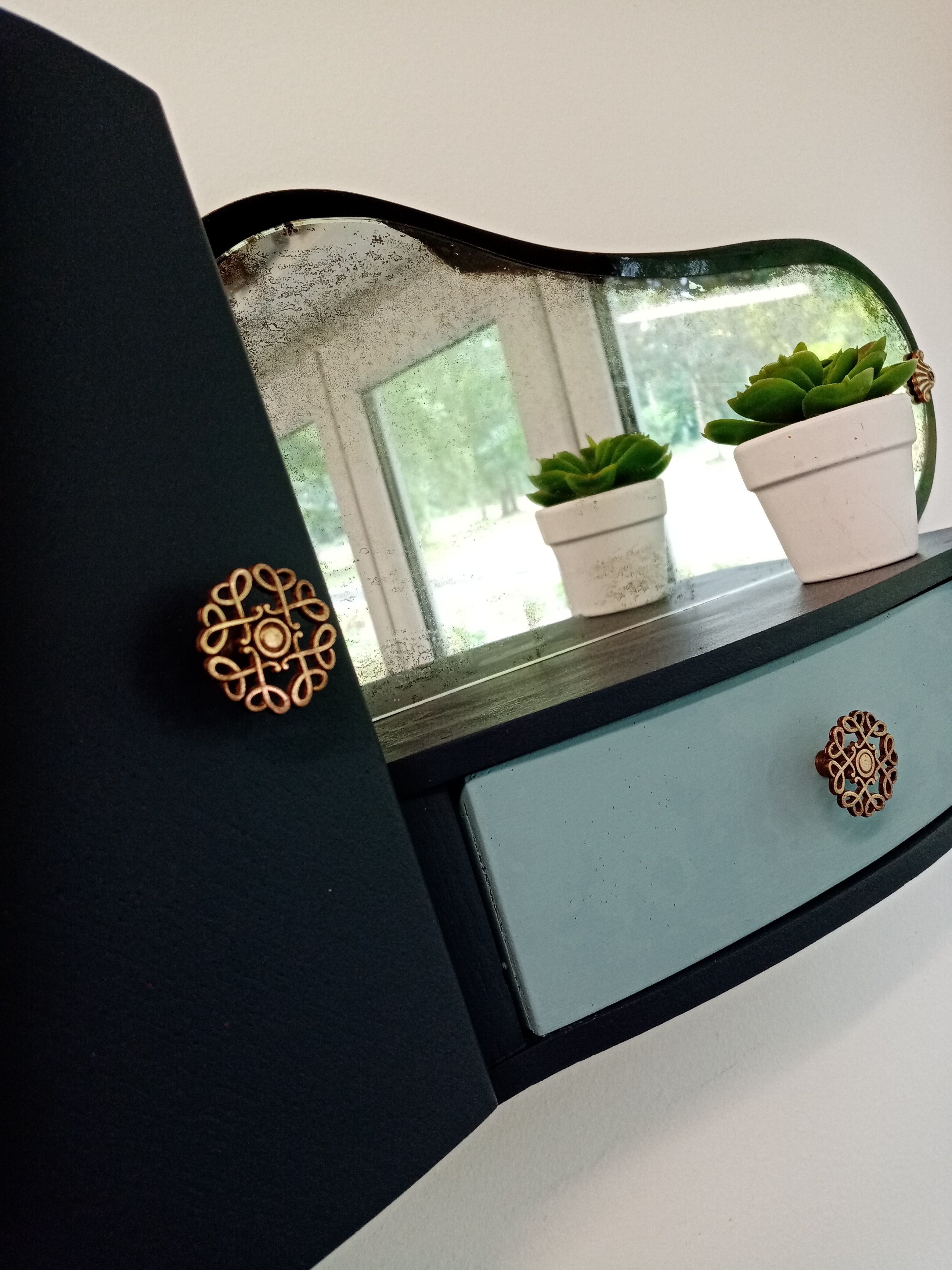 Vintage toilet wall cabinet