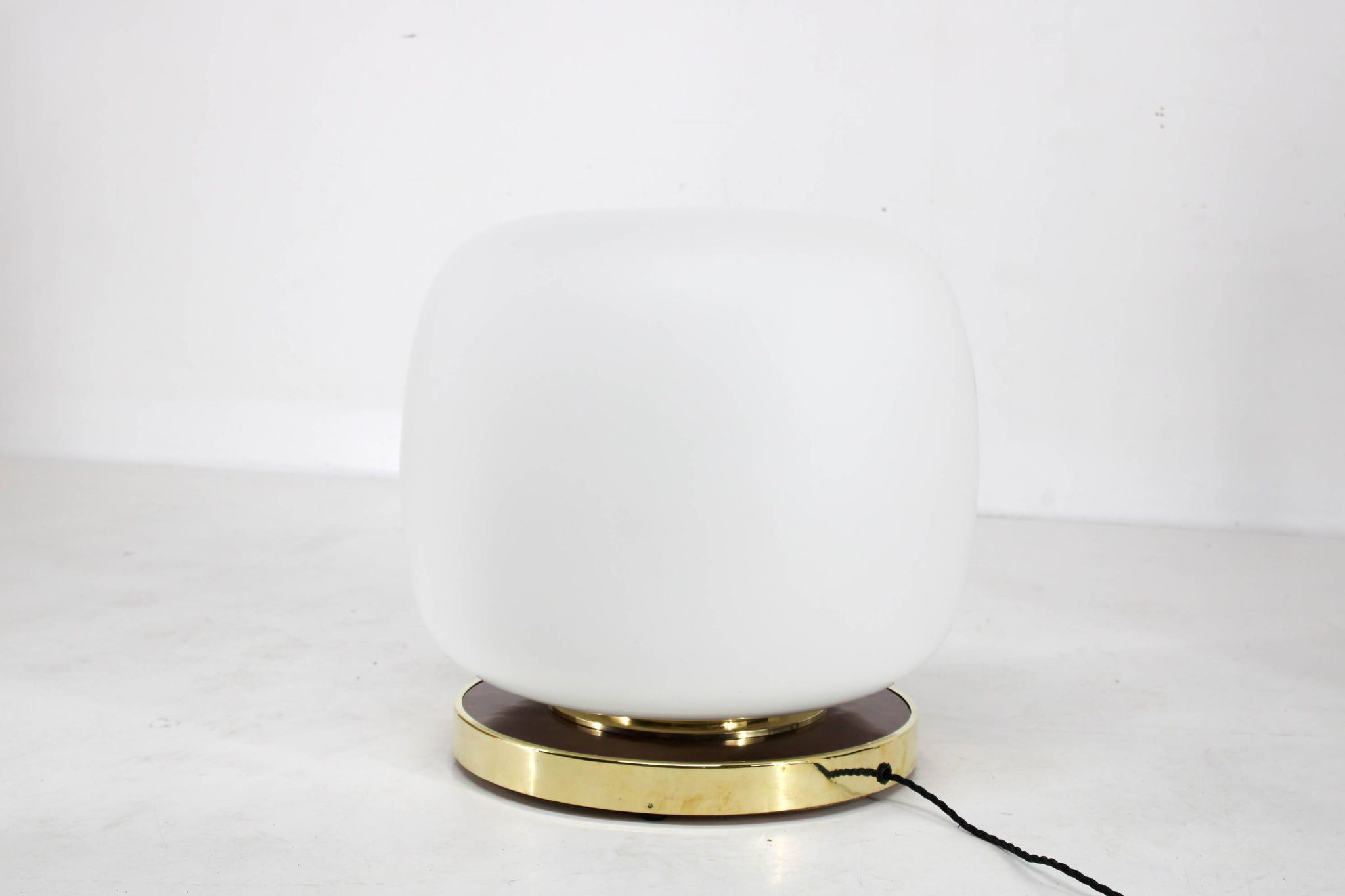 Huge Blown Glass Floor Lamp, Czechoslovakia, 1950s