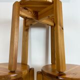 Mid-century stool trio, 1970