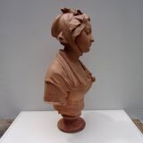plaster sculpture portrait of a woman