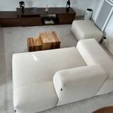 Extendable TV cabinet with walnut finish