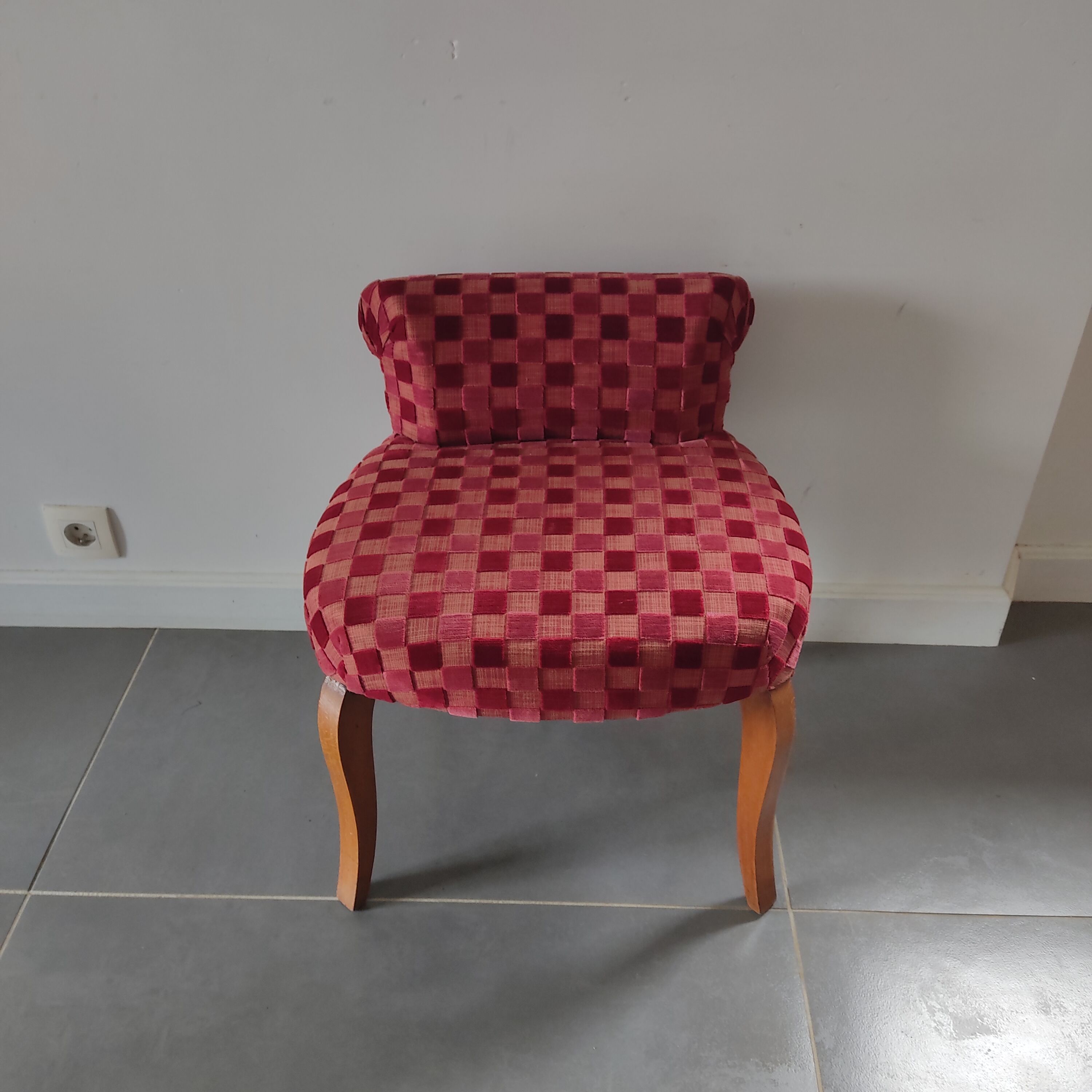 Velvet extra armchair