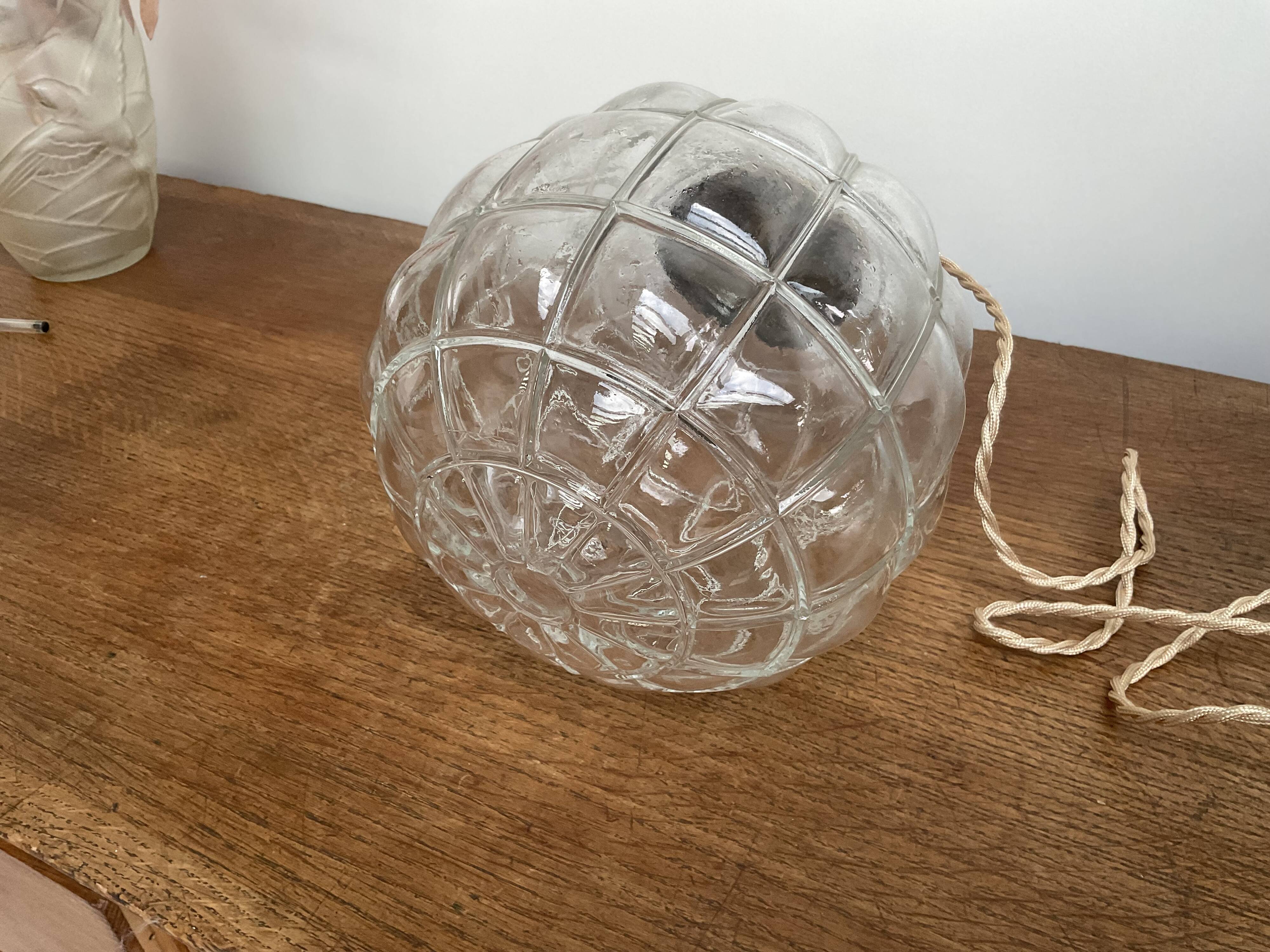 Art Deco glass pendant light
