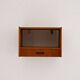 1960s Scandinavian wall-mounted teak bedside table