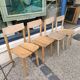Set of 4 coffee grain model chairs by pierre gautier delaye 1965