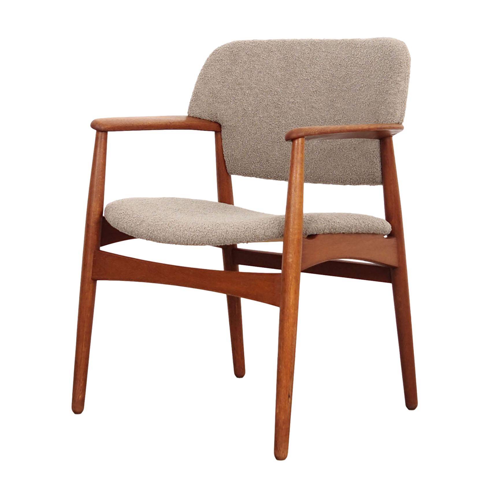 Oak armchair, Danish design, 1960s, designer: Ejner Larsen & Aksel Bender Madsen, production: Fritz