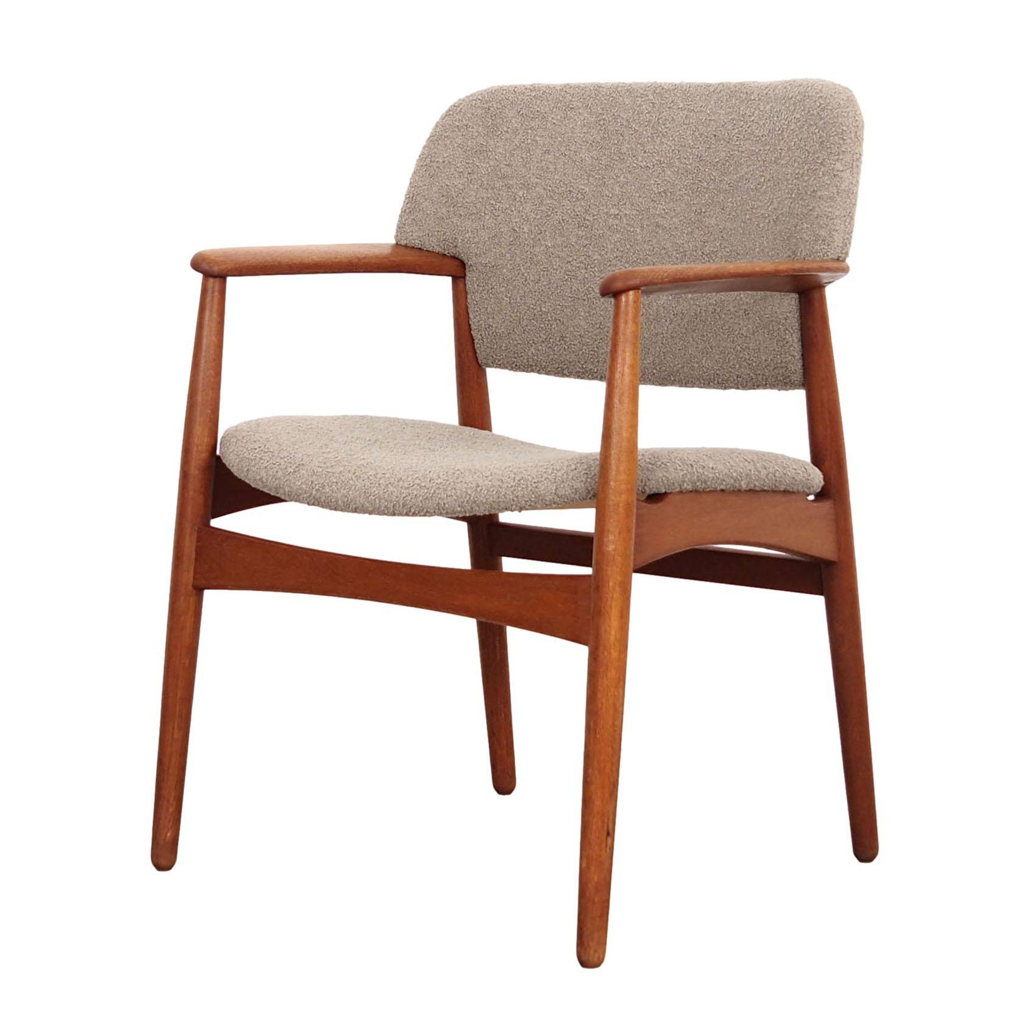 Oak armchair, Danish design, 1960s, designer: Ejner Larsen & Aksel Bender Madsen, production: Fritz