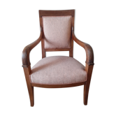 Fauteuil Empire noyer