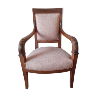 Fauteuil Empire noyer