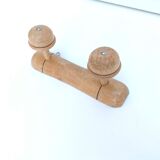 Small mushroom wood patère