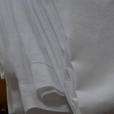 White linen tablecloth with embroidery 181cm/261cm