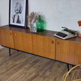 Scandinavian sideboard in teak and metal
