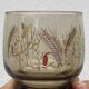 8 verres à eau champêtre