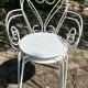 Paire de fauteuils de jardin métal vintage