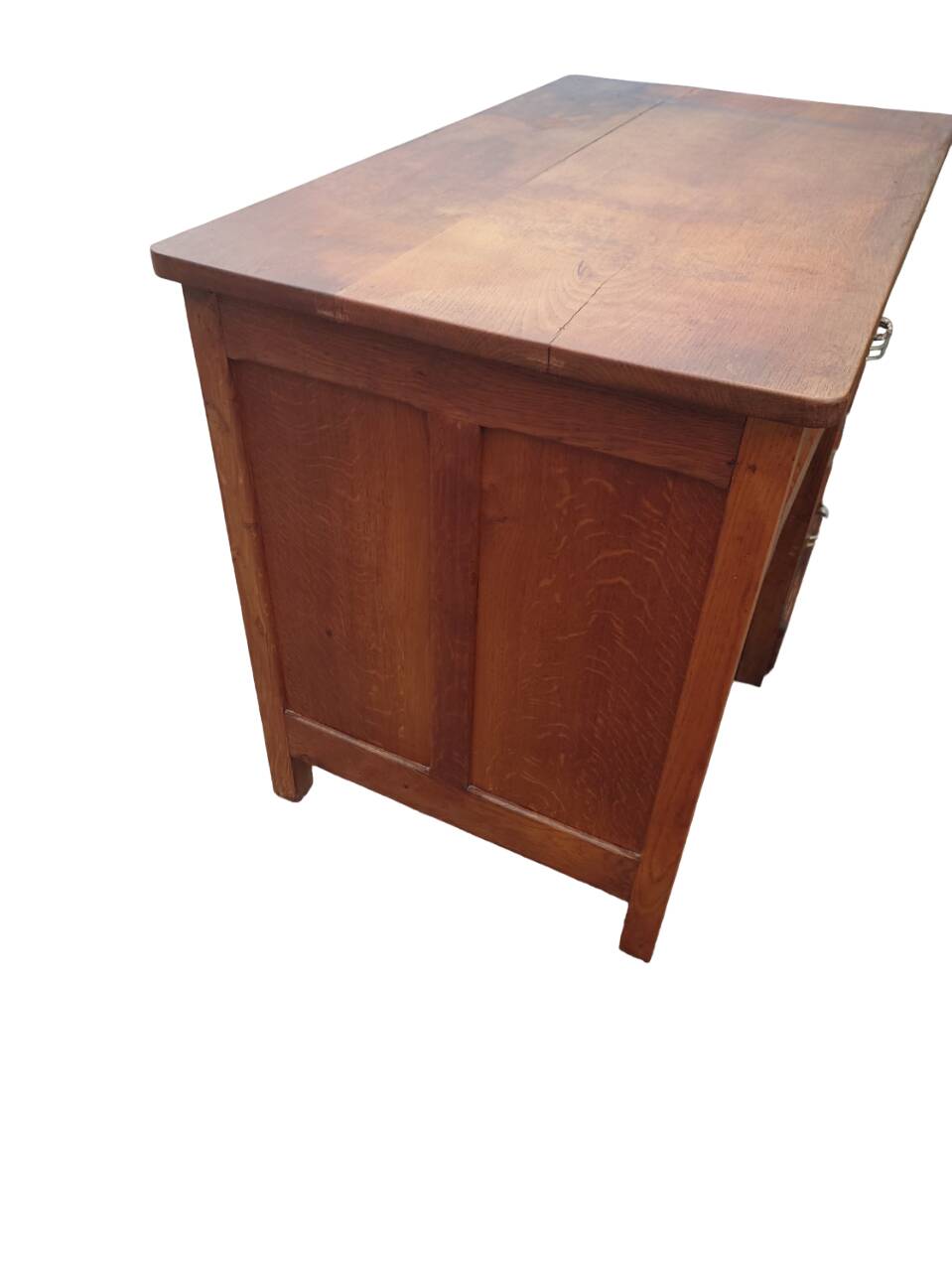 Solid oak sales desk, 1930