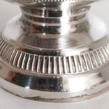 Silver-plated sugar shaker with fluted edges