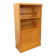 Vintage oak storage bookshelf from the 1960s.