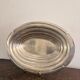 Vintage Serving Platter Gratin Vegetable Dish Silver Metal Art Deco 1930