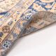 Orange & blue oriental turkish vintage rug