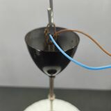 Adjustable Czech Pendant Light, Opaline Glass, 1970s