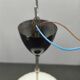 Suspension réglable tchèque, verre opalin, années 1970