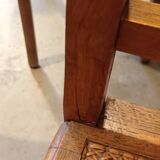 Pair of old caned chairs