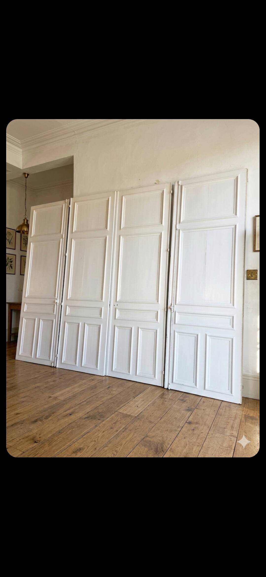 4 partition doors, 19th century.