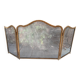 Fireplace screen in brass