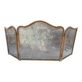 Fireplace screen in brass