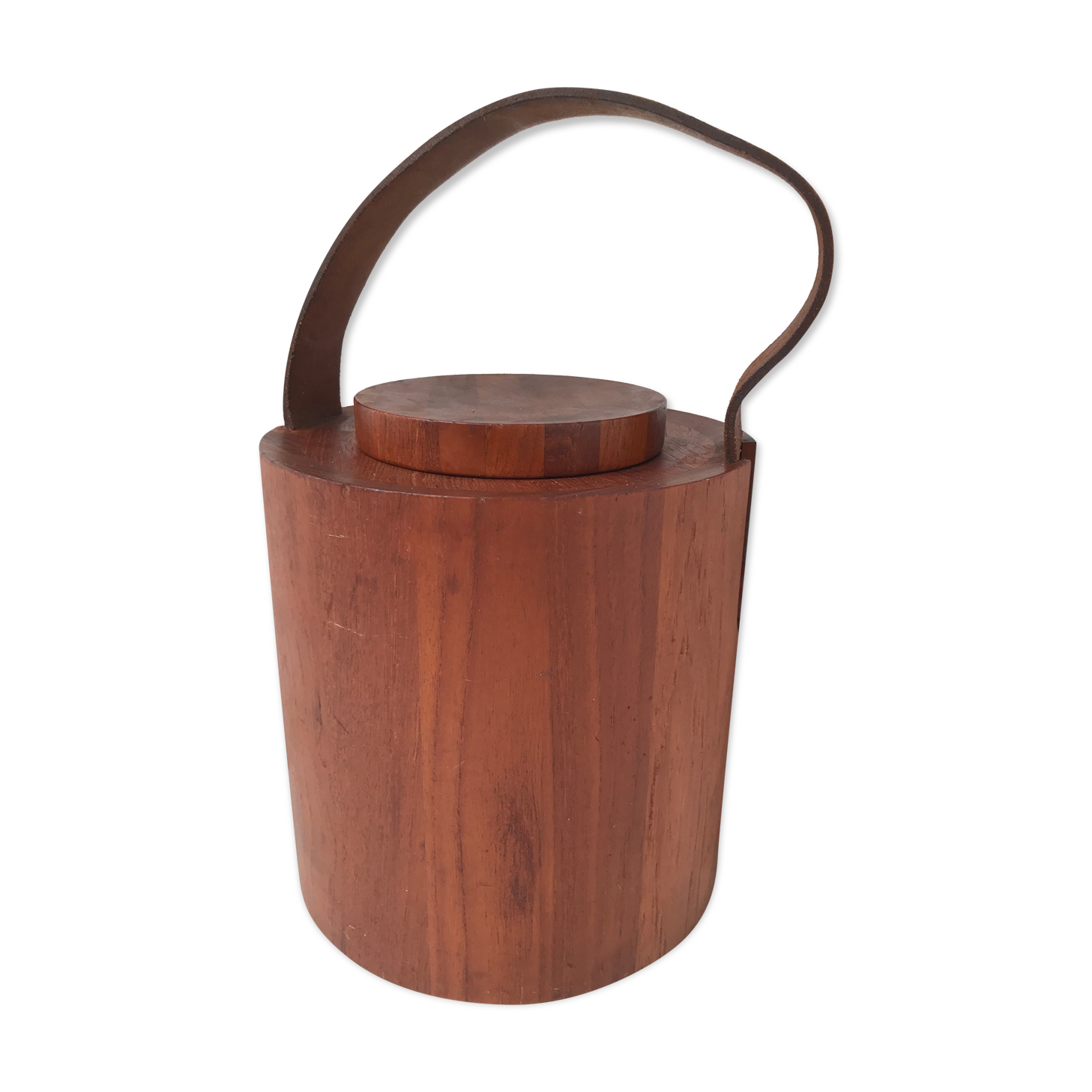 Teak ice bucket by Jens H. Quistgaard for Nissen, Denmark 1960