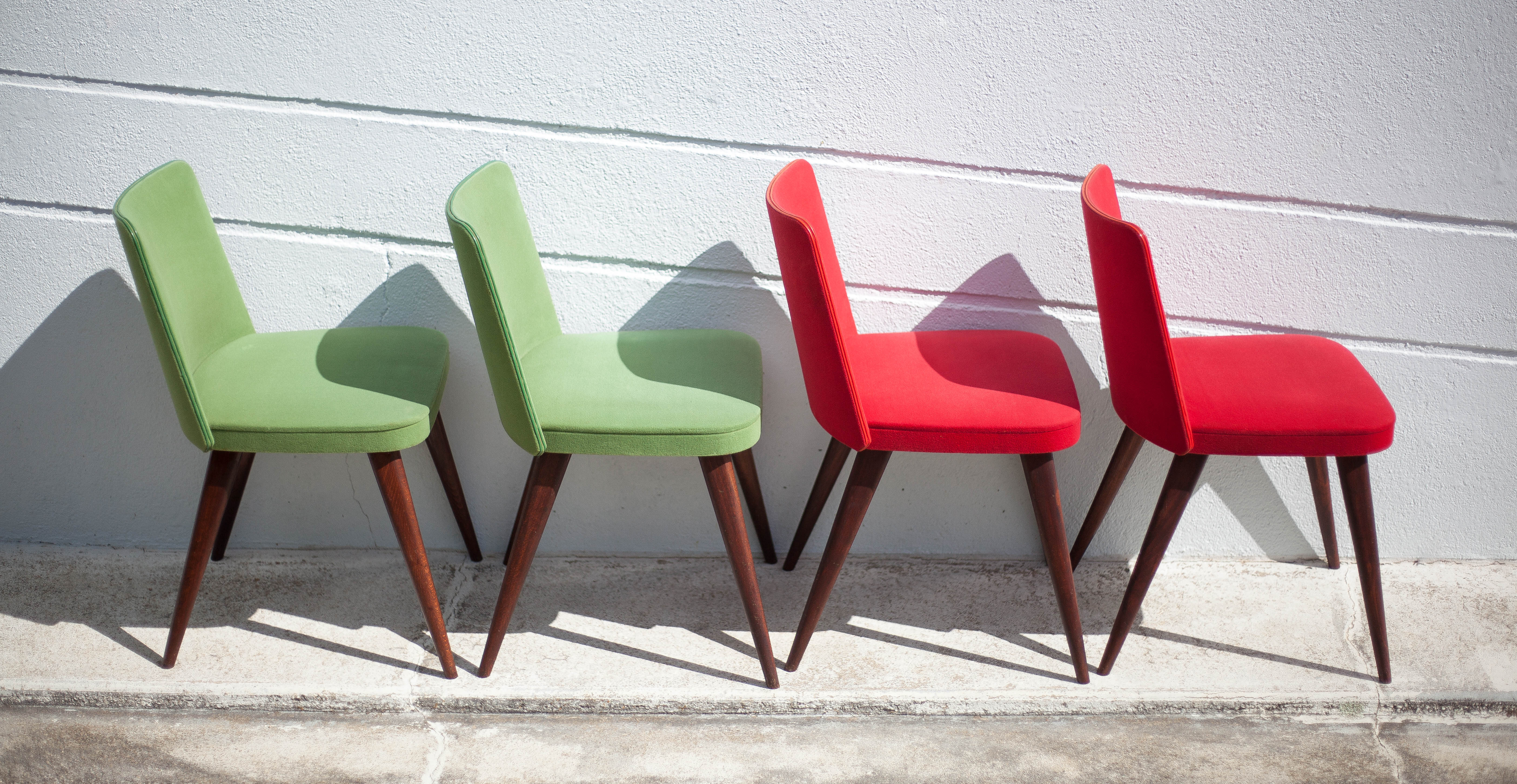 Vintage compass leg chairs, 50