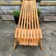 Fauteuil de jardin terrasse pliant en bois massif