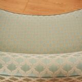 Curved silk sofa by Gigi Radice, 1950