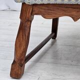 1970s, Danish 3 seater sofa, original good condition, velour, oak wood.